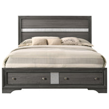 Load image into Gallery viewer, Crown Mark Regata King Storage Bed in Grey image
