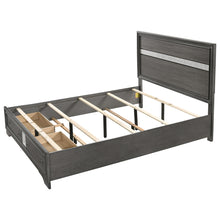 Load image into Gallery viewer, Crown Mark Regata King Storage Bed in Grey
