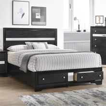 Load image into Gallery viewer, Crown Mark Regata King Storage Bed in Black image
