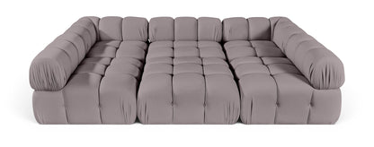 Orin - Velvet 6 Piece Modular Sectional