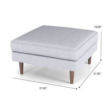 Load image into Gallery viewer, Amber - Square Upholstered Ottoman
