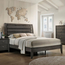 Load image into Gallery viewer, Crown Mark Furniture Evan Queen Panel Bed in Grey image

