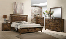 Load image into Gallery viewer, Crown Mark Furniture Curtis Queen Panel Bed in Rustic
