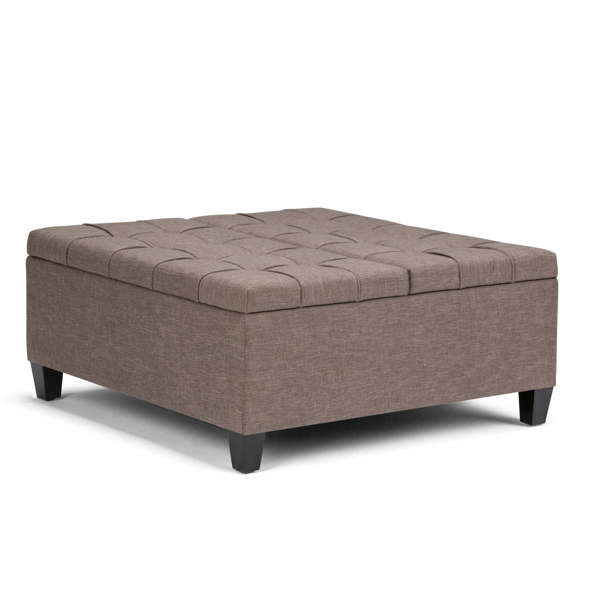 Harrison - Coffee Table Storage Ottoman - Tanners Brown - Ego Home Furniture