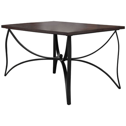 Sanford - 5 Piece Dining Table Set - Royal Mahogany