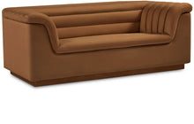 Load image into Gallery viewer, Cascade - Velvet Loveseat - Saddle

