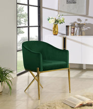 Load image into Gallery viewer, Xavier - Dining Chair with Gold Legs
