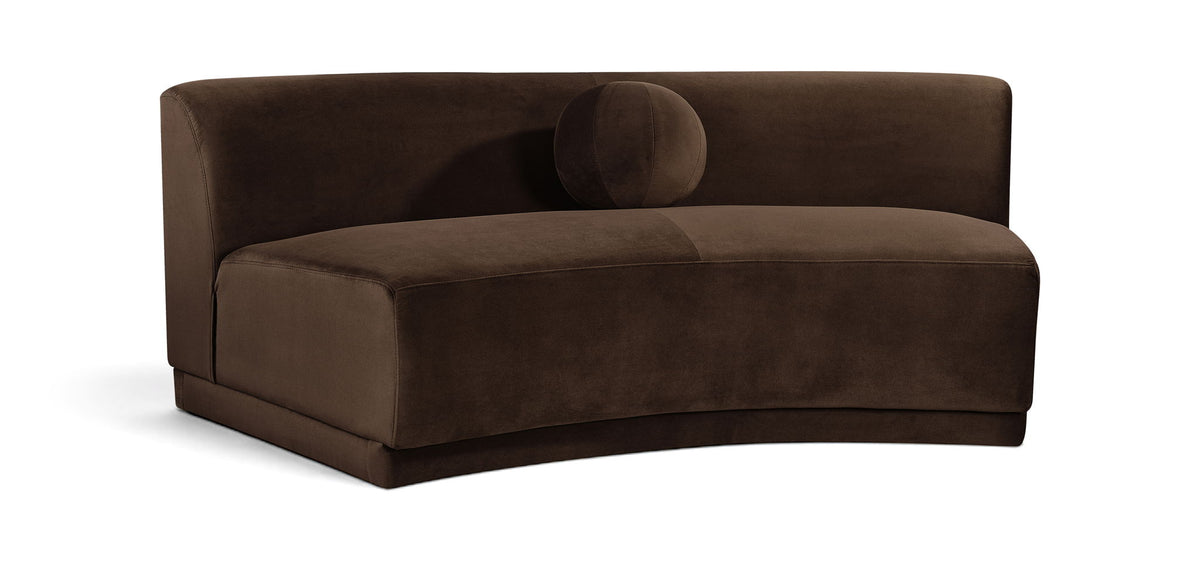 Avra - Velvet Performance Fabric Upholstered Armless Sofa