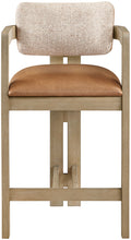 Load image into Gallery viewer, Ravina - Upholstered Counter Stool With Stained Natural Base

