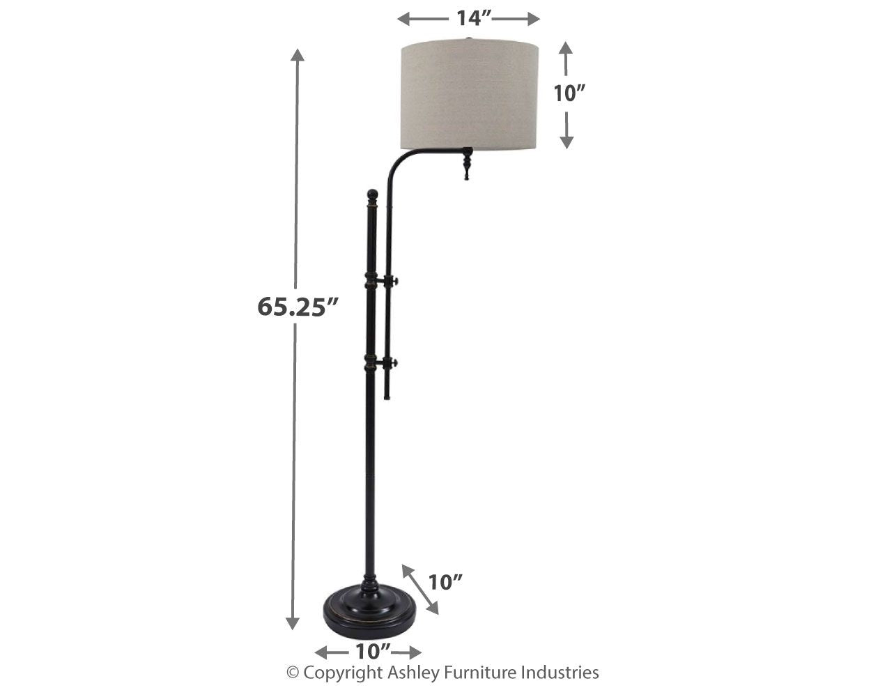 Anemoon - Metal Floor Lamp  - Black