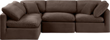 Load image into Gallery viewer, Indulge - Velvet 4 Piece Modular Sectional
