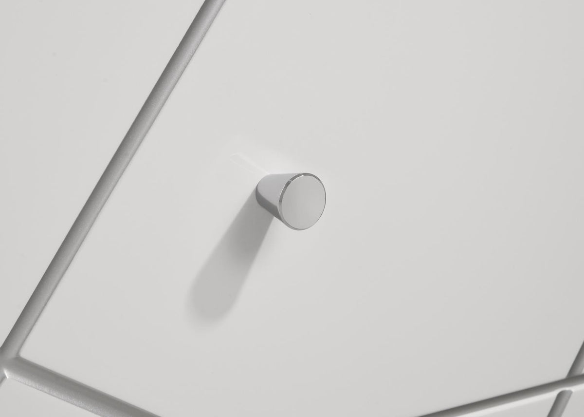 B121 - Line Night Stand - White / Gray