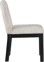 Load image into Gallery viewer, Conrad - Linen Dining Chair With Black Legs
