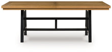 Load image into Gallery viewer, Galliden - Rectangular Dining Room Extension Table - Black / Brown
