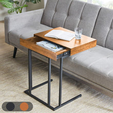 Load image into Gallery viewer, Wynn - Pull Up Table With Storage Compartment - Pecan
