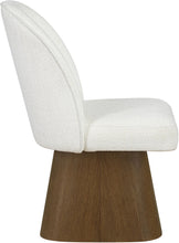 Load image into Gallery viewer, Marlowe - Linen Textured Fabric Upholstered Swivel Dining Side Chair - Stained Brown
