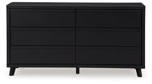 Load image into Gallery viewer, Danziar - Six Drawer Dresser - Black
