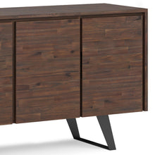 Load image into Gallery viewer, Lowry - Large 4 Door Sideboard Buffet - Distressed Charcoal Brown
