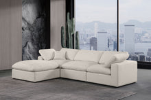 Load image into Gallery viewer, Comfy - 4 Piece Linen Fabric Modular Sectional With Chaise
