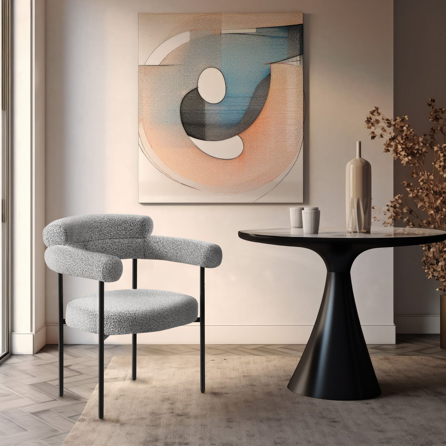 Blake - Dining Chair With Black Legs (Set of 2)
