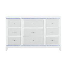 Load image into Gallery viewer, Adalid - Dresser With LED Light And Glittered Drawer Fronts - White
