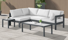 Load image into Gallery viewer, Nizuc - Outdoor Patio 4 Piece Modular Sectional With Gray Frame
