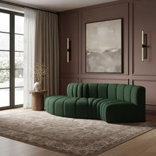 Load image into Gallery viewer, Arc - Boucle Fabric 4 Piece L-Shaped Modular Sofa
