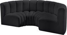 Load image into Gallery viewer, Arc - Faux Leather 4 Piece U-Shaped Modular Sofa
