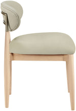 Load image into Gallery viewer, Riccio - Faux Leather Dining Side Chair (Set of 2) - Natural Frame
