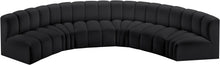 Load image into Gallery viewer, Arc - Faux Leather 6 Piece U-Shaped Modular Sofa

