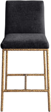 Load image into Gallery viewer, Reeves - Chenille Fabric Upholstered Counter Stool (Set of 2) - Gold Base
