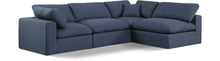 Load image into Gallery viewer, Comfy - 4 Piece Linen Fabric Modular Armless Sectional
