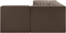 Load image into Gallery viewer, Rummi - Velvet Performance Fabric Upholstered 4 Piece Modular Sectional
