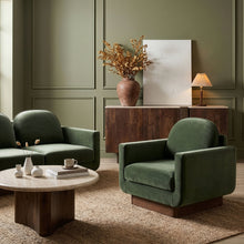 Load image into Gallery viewer, Diviento - Velvet Performance Fabric Upholstered Accent Chair
