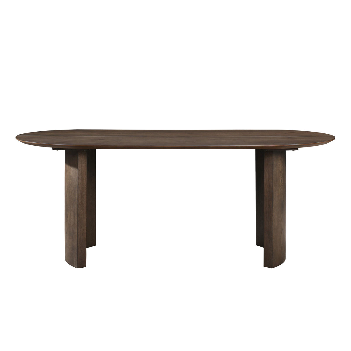 Kody - Oval Dining Table Base - Dark Walnut