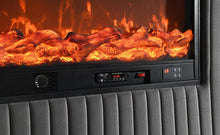 Load image into Gallery viewer, B544 - Velvet Bed With Fireplace &amp; Bluetooth Speaker &amp; USB
