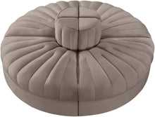 Load image into Gallery viewer, Rummi - Round Velvet Performance Fabric Upholstered 4 Piece Modular Sofa
