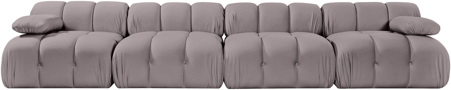 Orin - Velvet 4 Piece Modular Sofa