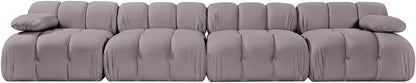 Orin - Velvet 4 Piece Modular Sofa