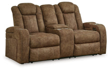 Load image into Gallery viewer, Wolfridge - Power Reclining Loveseat With Console /Adj Hdrst - Brindle
