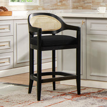 Load image into Gallery viewer, Americana - Mid-Century Modern Cane Back Counter Stool
