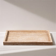 Load image into Gallery viewer, Barletta - Travertine Rectangular Tray - Natural
