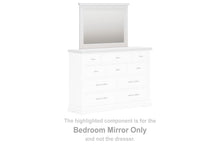 Load image into Gallery viewer, Ashbryn - Bedroom Mirror - White / Natural
