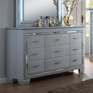 Crown Mark Furniture Lillian Dresser in Silver image