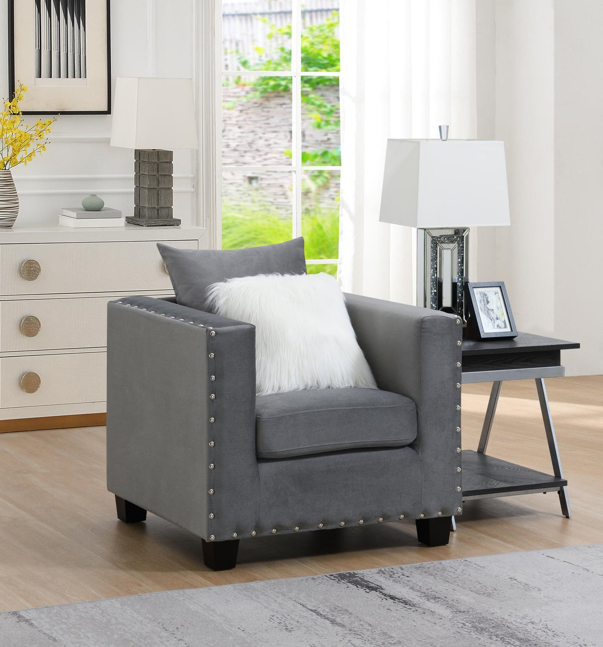 U513 - Sofa - Shimmer Silver - Ego Home Furniture
