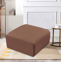 Load image into Gallery viewer, Arc - Faux Leather Ottoman
