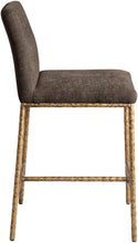 Load image into Gallery viewer, Reeves - Chenille Fabric Upholstered Counter Stool (Set of 2) - Gold Base

