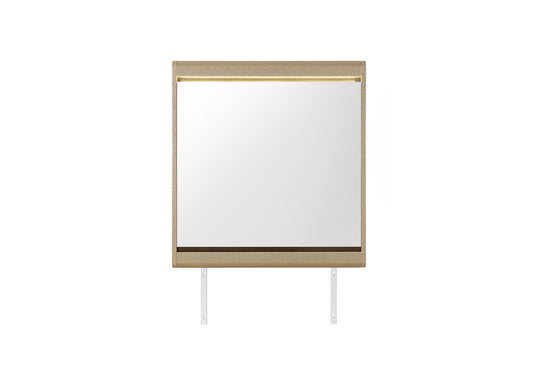Genesis - Mirror With LED - Gold
