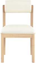 Load image into Gallery viewer, Roundhill - Faux Leather Dining Chair (Set of 2) - Natural Frame
