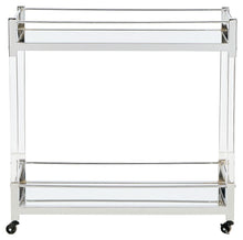 Load image into Gallery viewer, Chaseton - Bar Cart - Clear / Silver Finish
